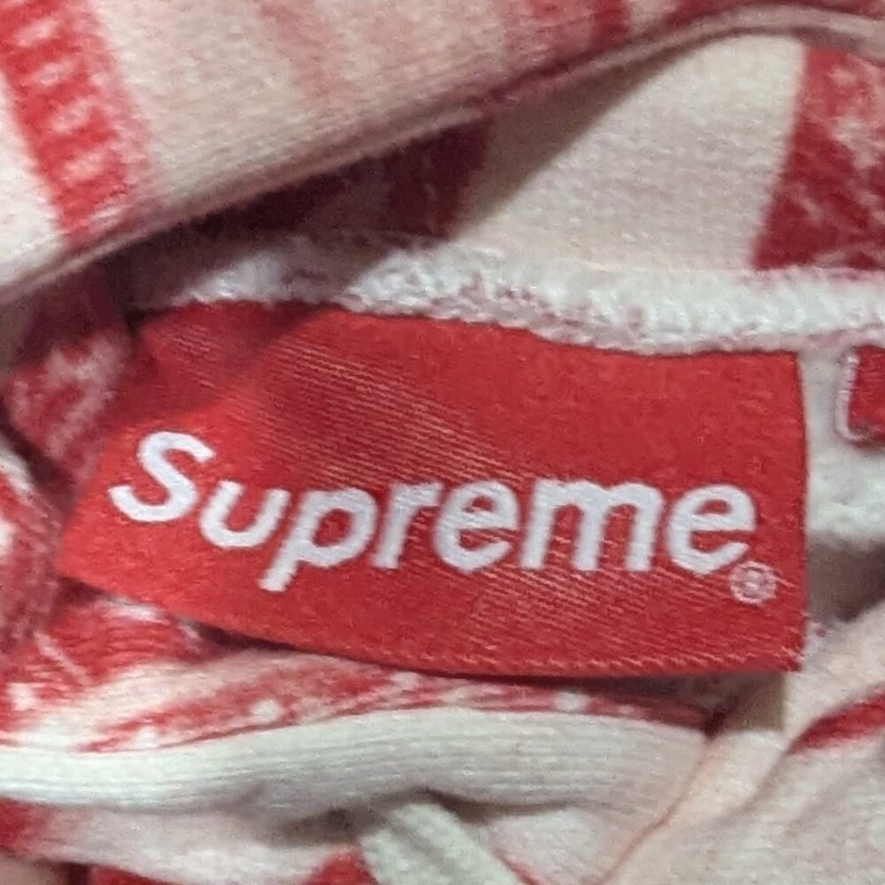 Brand New! Supreme S/S 20 Bling Hooded Sweatshirt (Red) Large - Picture 4 of 7